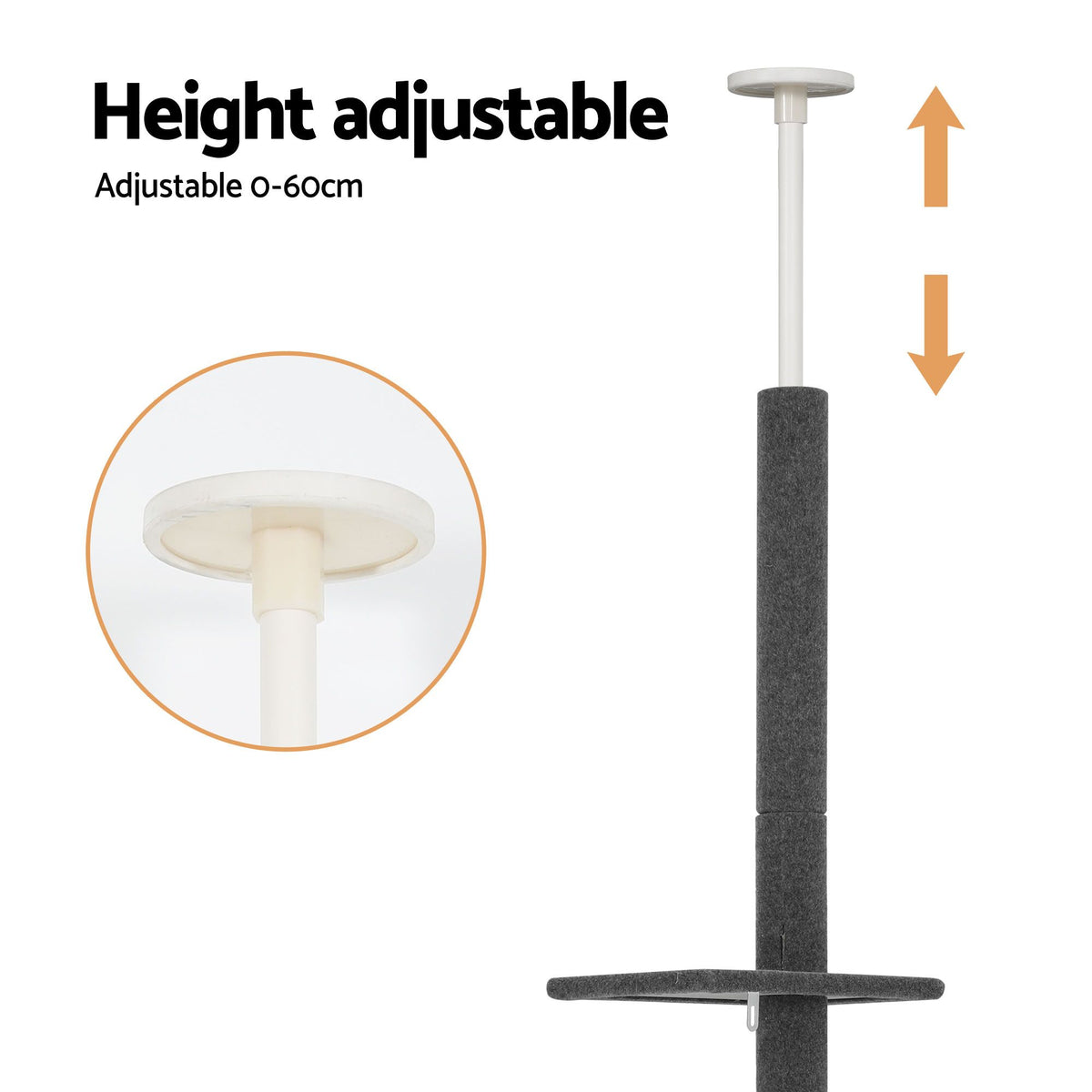 i.Pet Cat Tree 290cm Tower Scratching Post Scratcher Floor to Ceiling