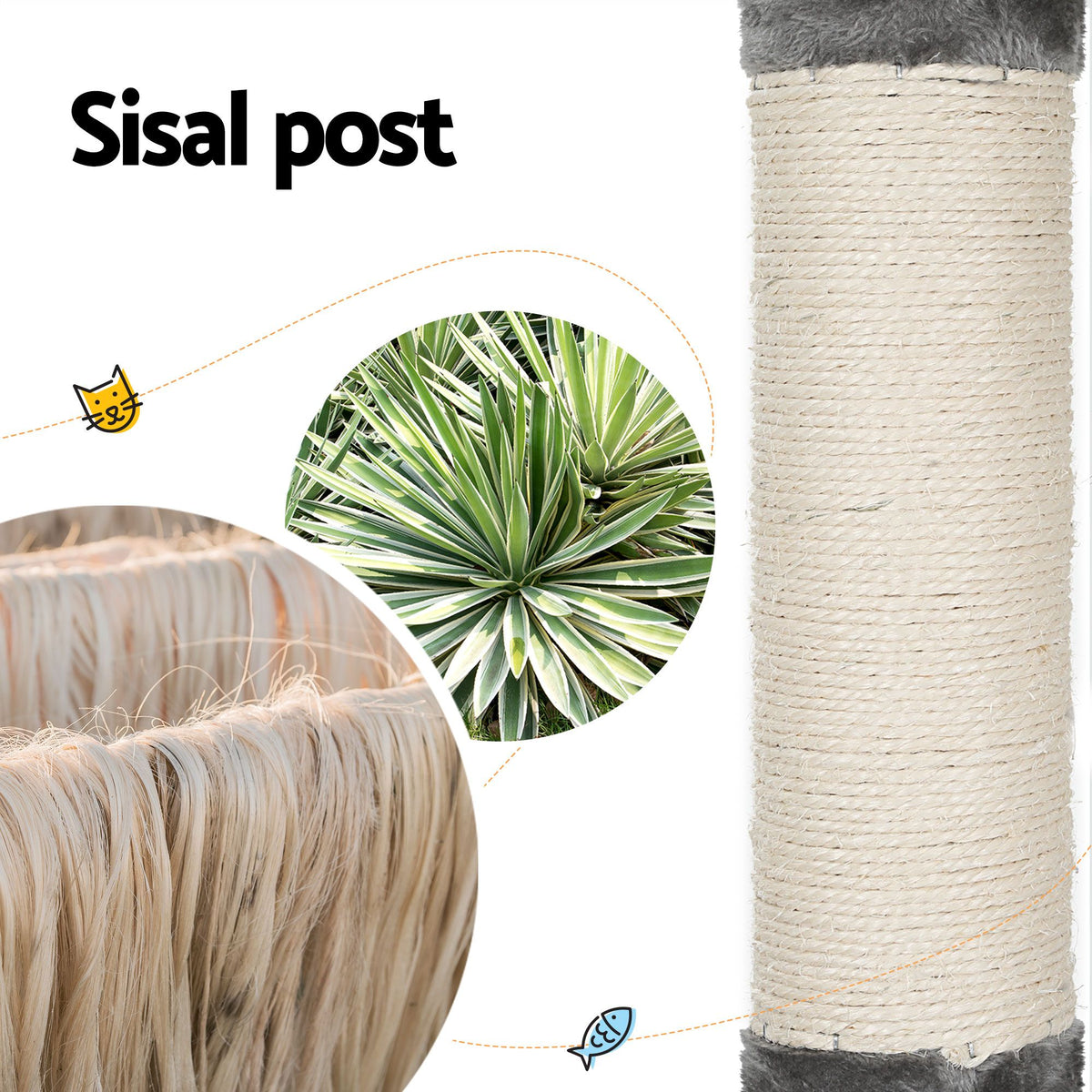 i.Pet Cat Tree 290cm Tower Scratching Post Scratcher Floor to Ceiling