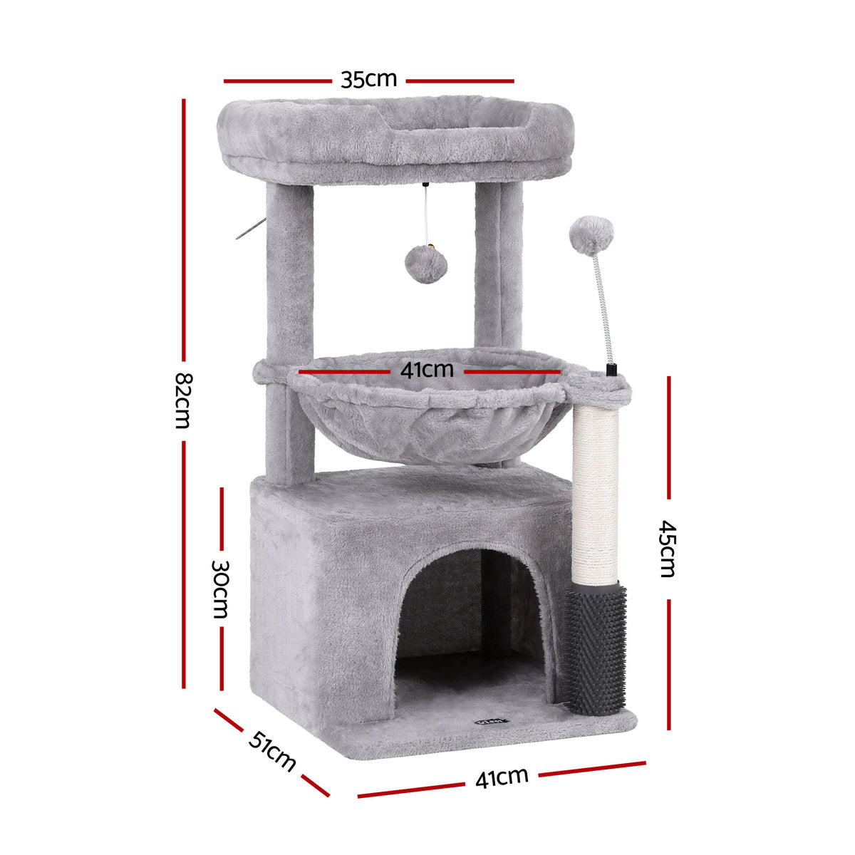 i.Pet Cat Tree Tower 82cm Scratching Post Furniture Scratcher House