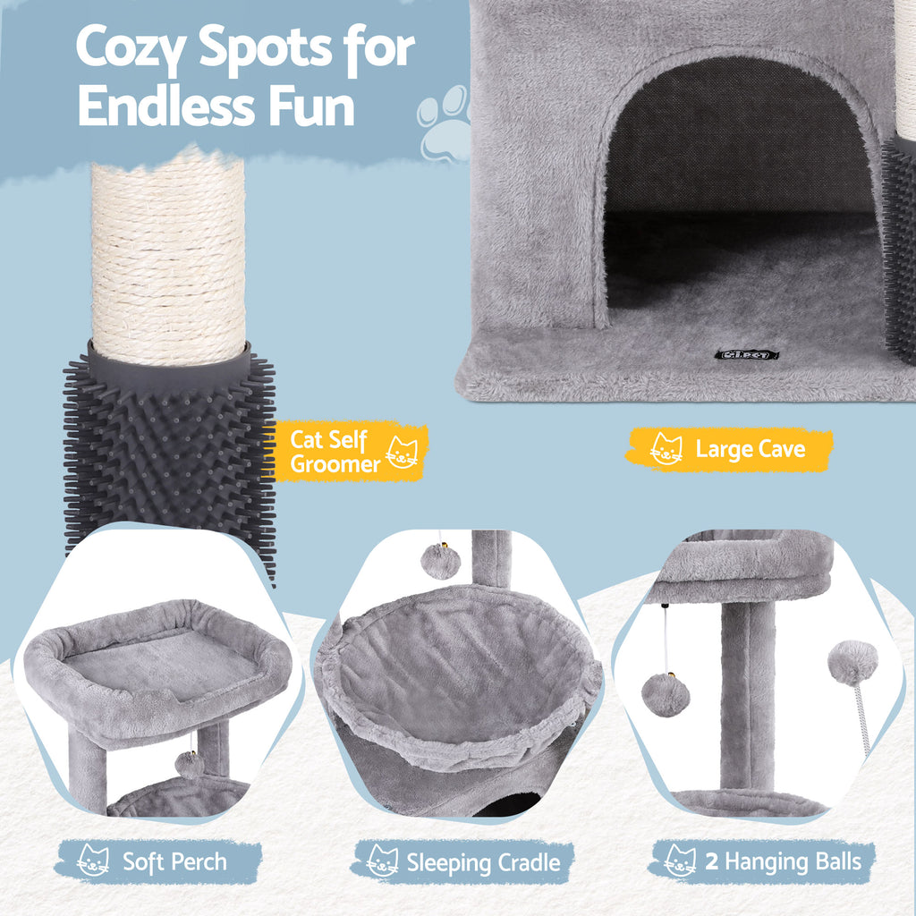 i.Pet Cat Tree Tower 82cm Scratching Post Furniture Scratcher House