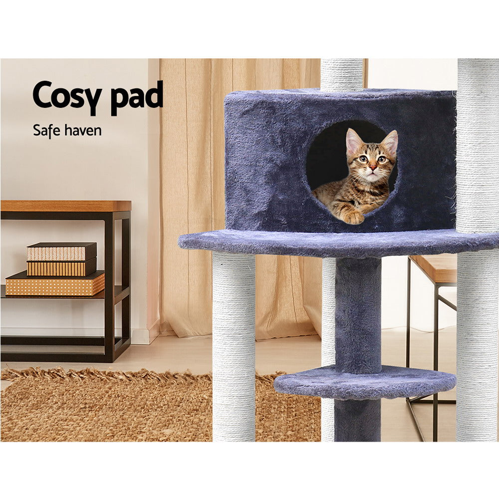i.Pet Cat Tree 126cm Tower Scratching Post Scratcher Condo Trees