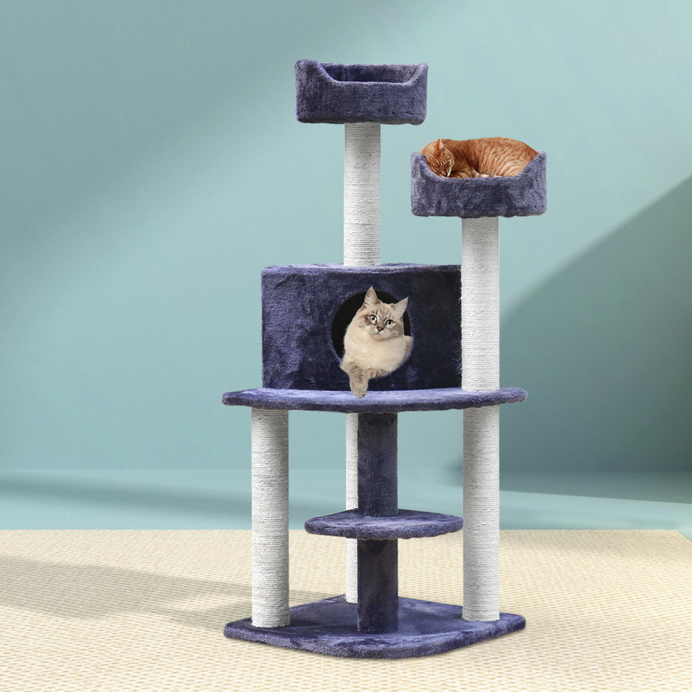 i.Pet Cat Tree 126cm Tower Scratching Post Scratcher Condo Trees