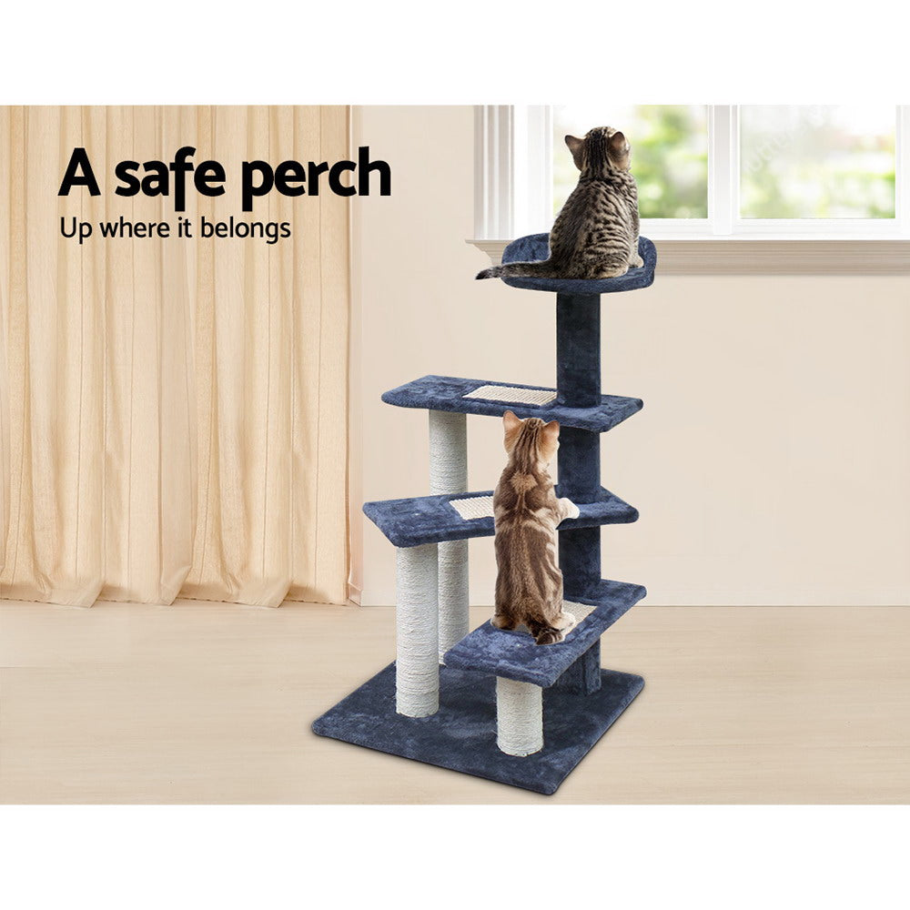 i.Pet Cat Tree 100cm Scratching Post Scratcher Tower Wood Condo House