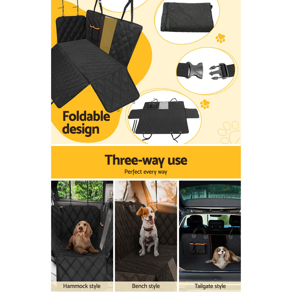 i.Pet Car Seat Cover Dog Hammock Protector Back Waterproof Belt Non Slip Mat