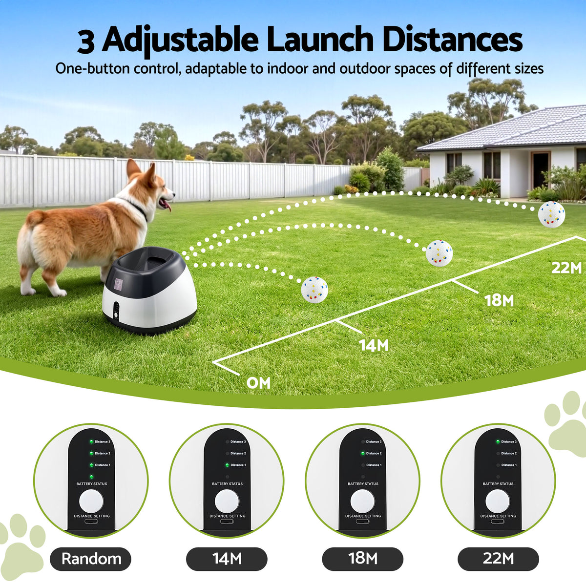 i.Pet Dog Ball Launcher Thrower