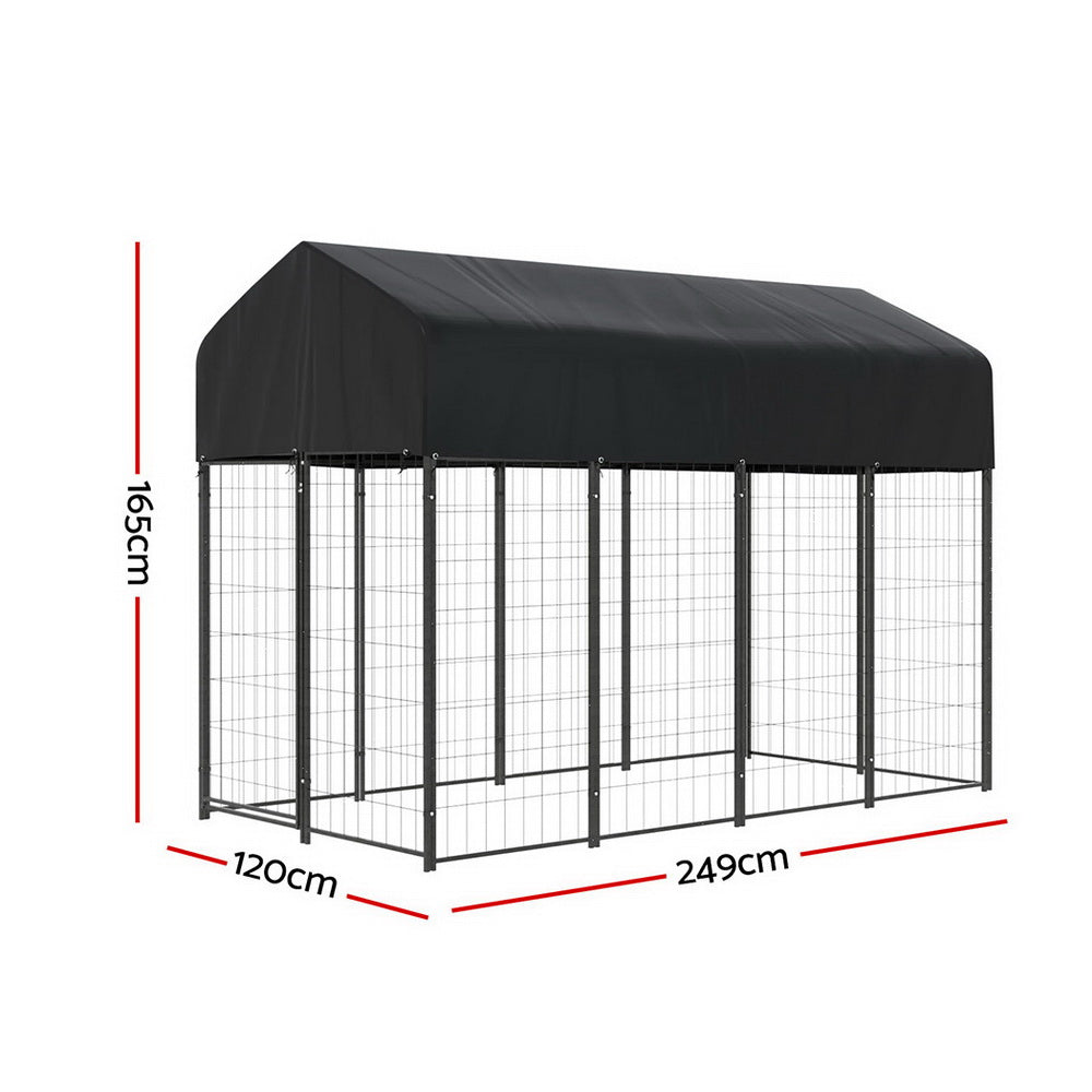 i.Pet Dog Kennel Extra Large House Outdoor Playpen Pet Puppy Metal