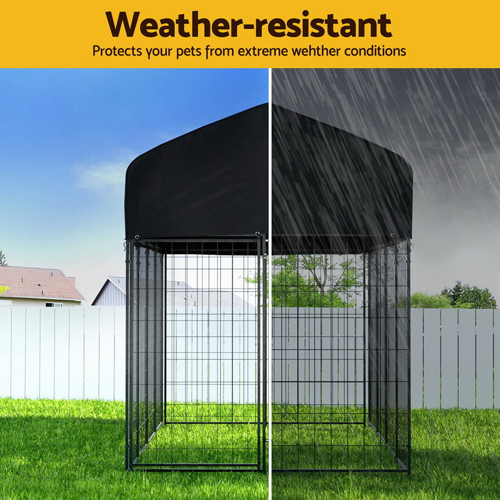 i.Pet Dog Kennel Extra Large House Outdoor Playpen Pet Puppy Metal