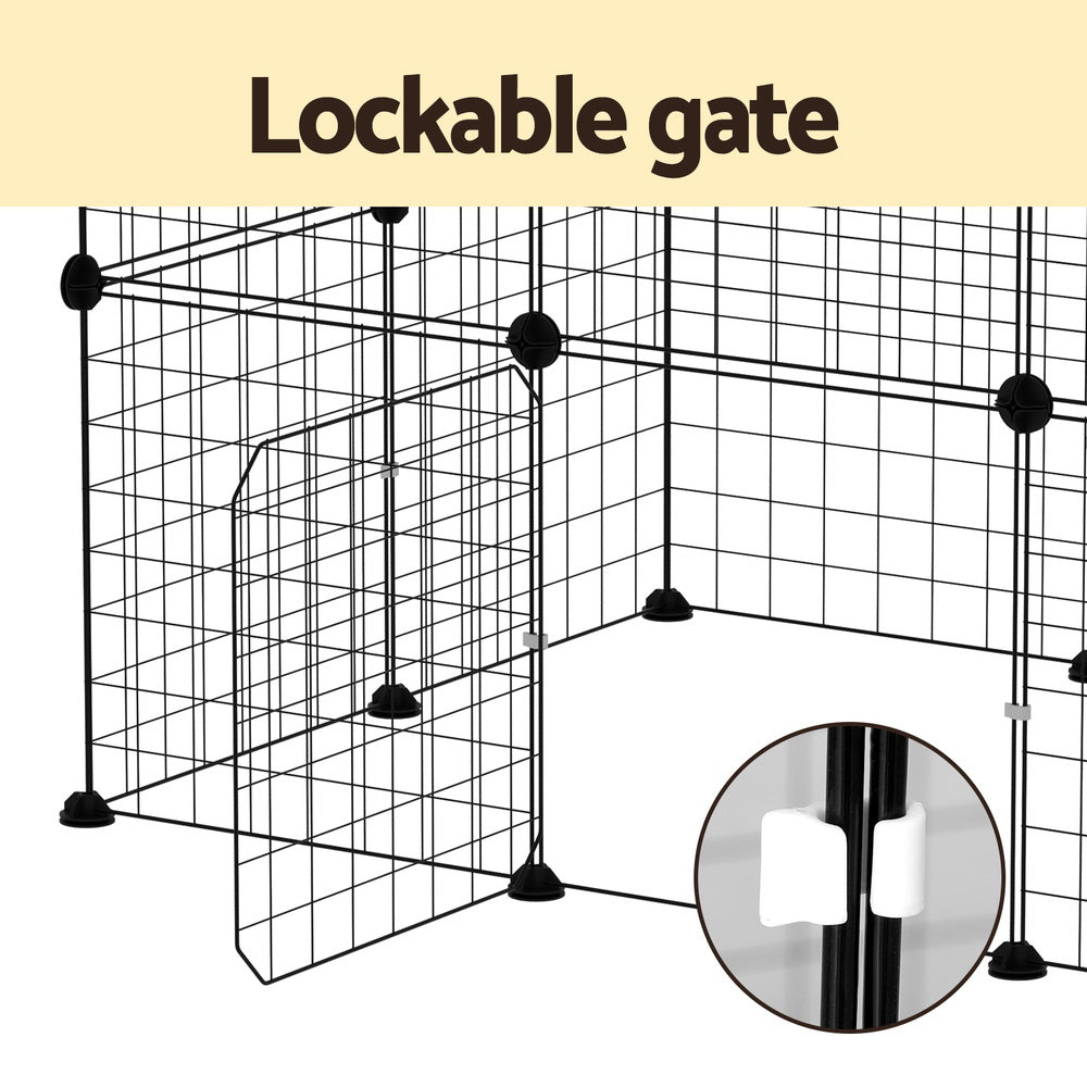 i.Pet Dog Playpen Enclosure Cage 20 Panel Puppy Fence Play Pen