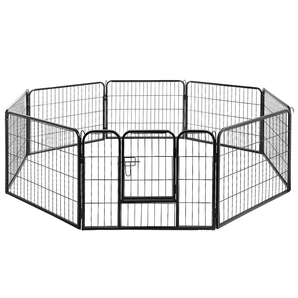 i.Pet 24" 8 Panel Dog Playpen Pet Exercise Cage Enclosure Fence Play