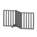 i.Pet Dog Gate Playpen Enclosure 3 Panels Pet Door Fence Wooden Play