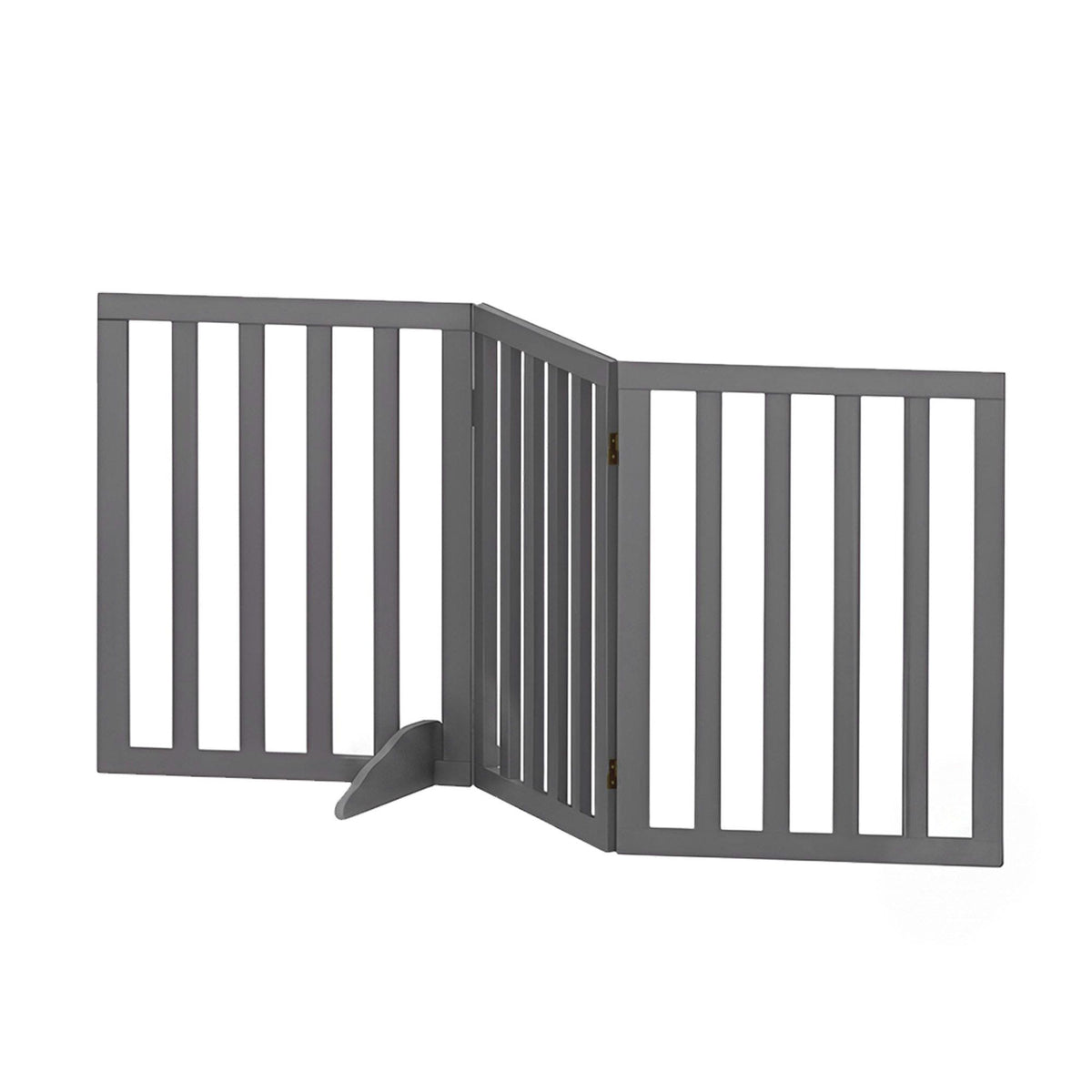 i.Pet Dog Gate Playpen Enclosure 3 Panels Pet Door Fence Wooden Play