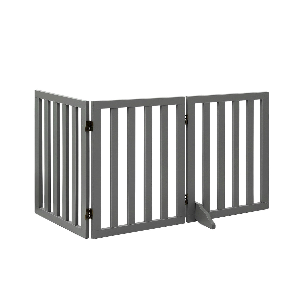 i.Pet Dog Gate Playpen Enclosure 3 Panels Pet Door Fence Wooden Play