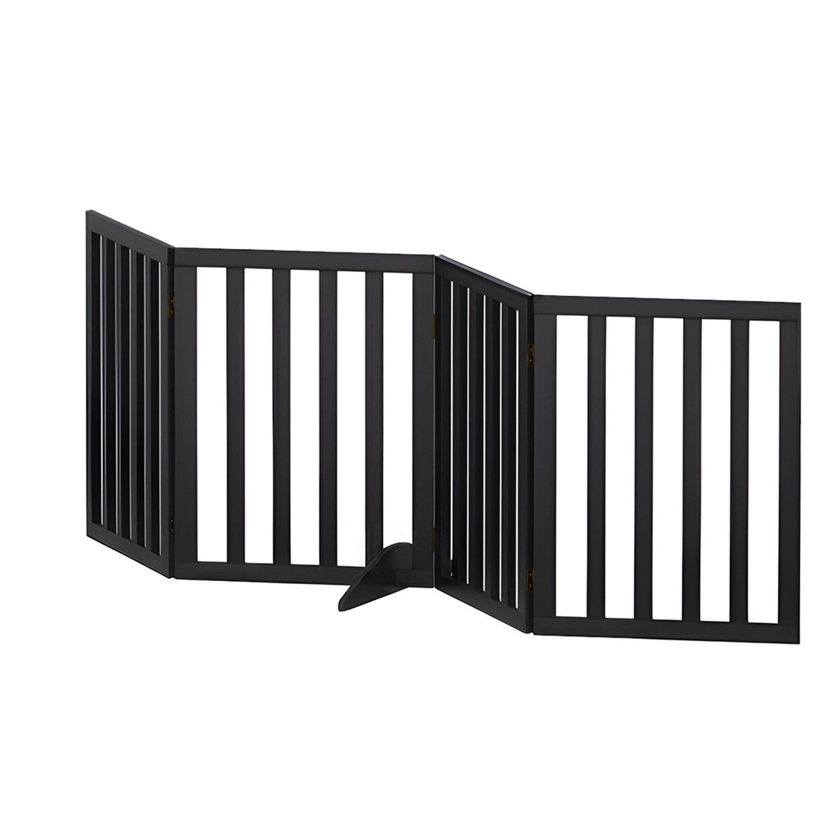 i.Pet Dog Gate Playpen Enclosure 4 Panels Pet Door Fence Wooden Play