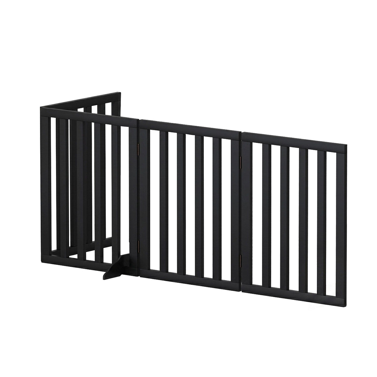 i.Pet Dog Gate Playpen Enclosure 4 Panels Pet Door Fence Wooden Play