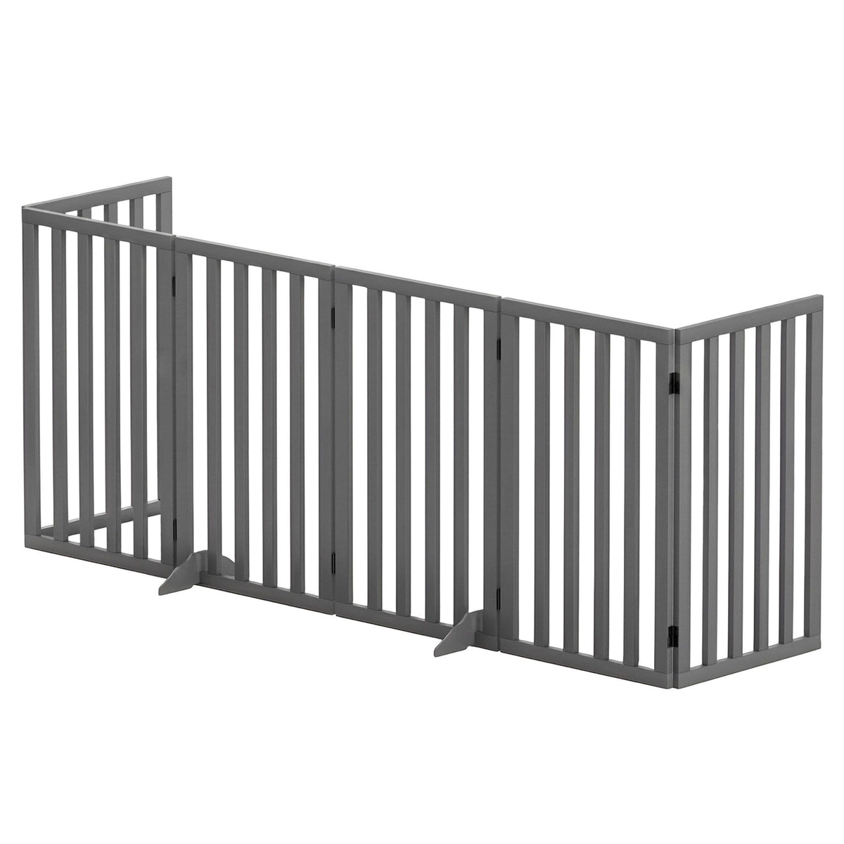i.Pet Dog Gate Playpen Enclosure 6 Panels Pet Door Fence Wooden Play
