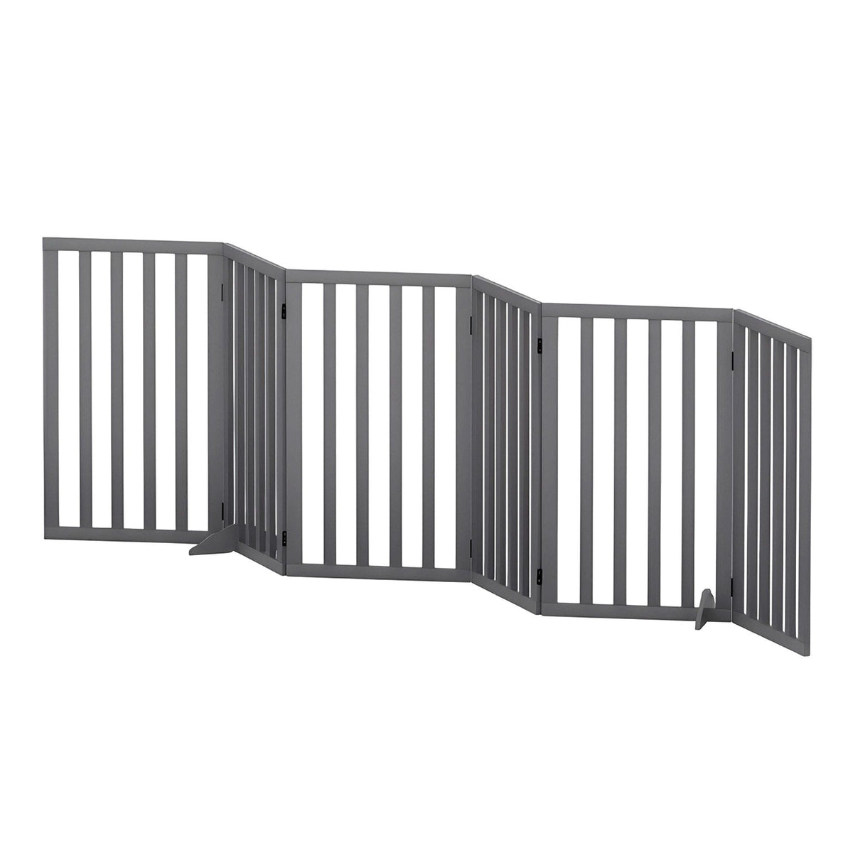 i.Pet Dog Gate Playpen Enclosure 6 Panels Pet Door Fence Wooden Play