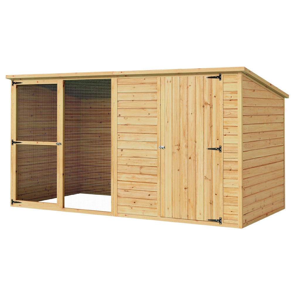 i.Pet Dog Kennel Extra Large 2.28M Wooden House Bed Outdoor Pet Puppy