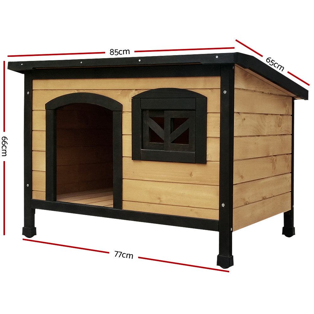 i.Pet Dog Kennel Large Wooden Outdoor Indoor House Pet Puppy Crate