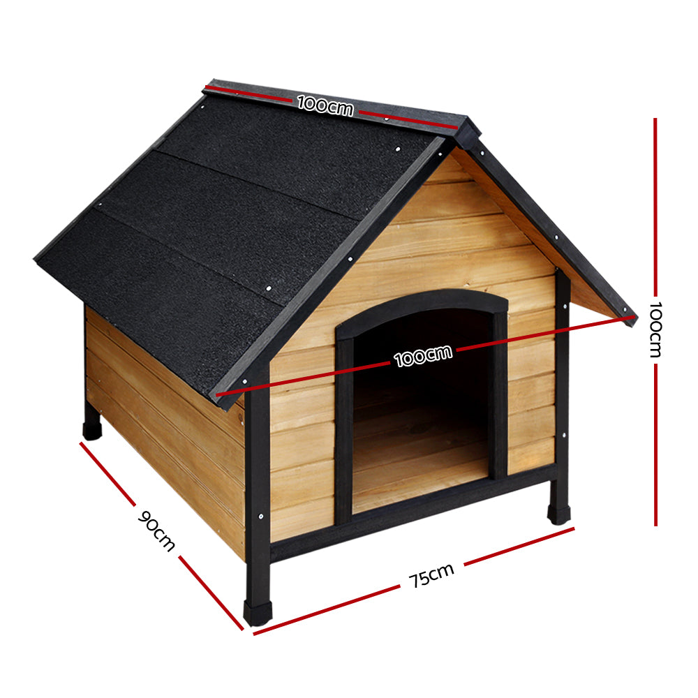 i.Pet Dog Kennel Extra Large Wooden Outdoor House Pet Puppy House XL