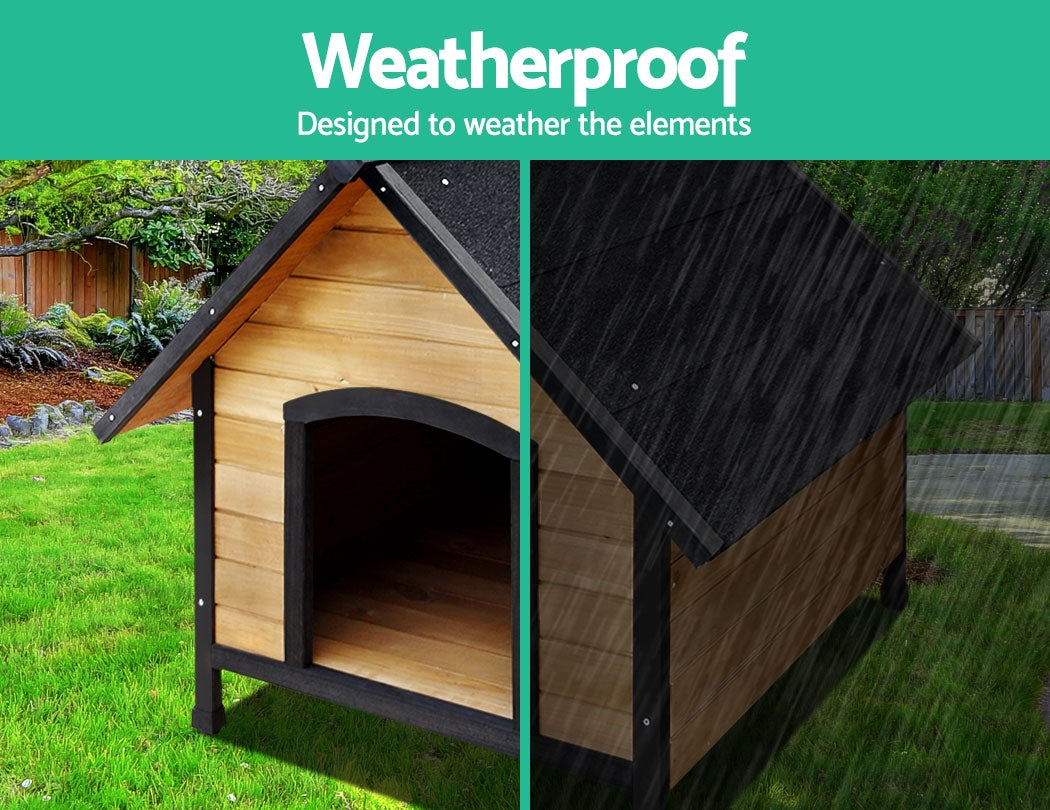 i.Pet Dog Kennel Extra Large Wooden Outdoor House Pet Puppy House XL