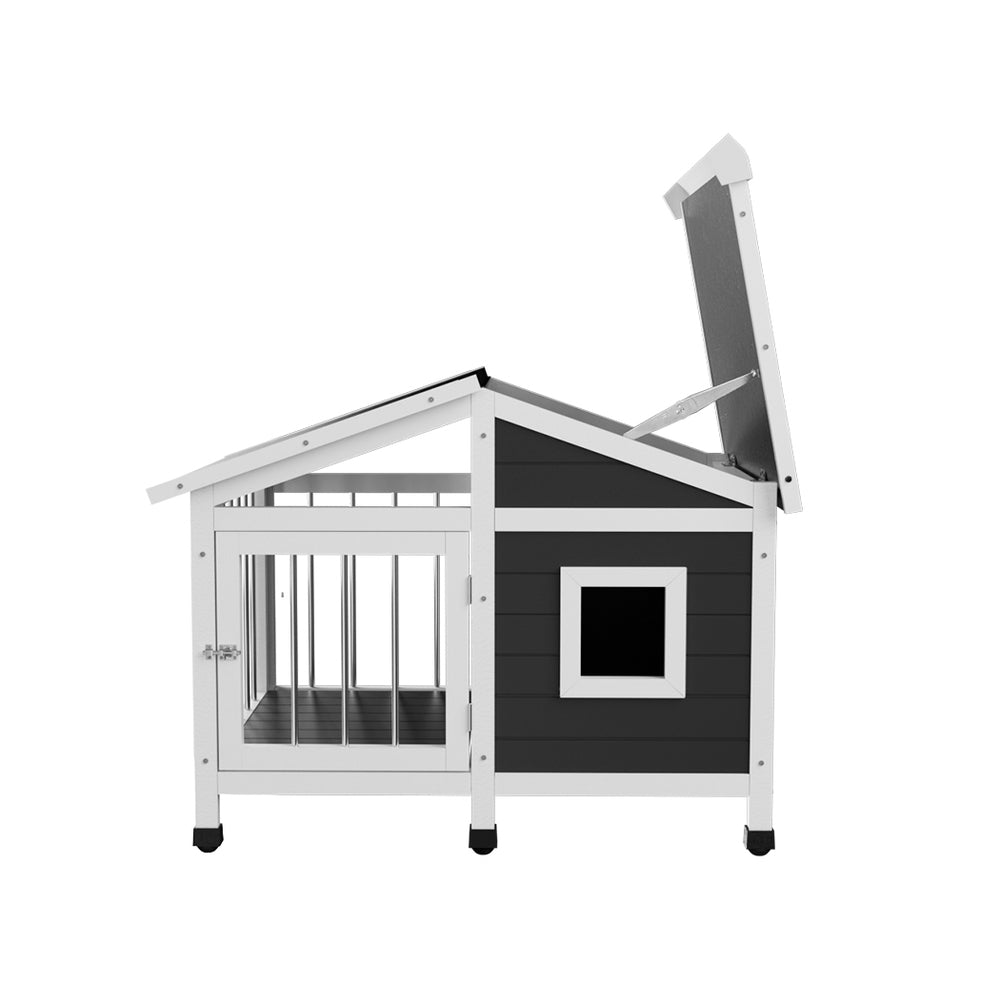 i.Pet Dog Kennel House Large Wooden Outdoor Pet Kennels Indoor Puppy