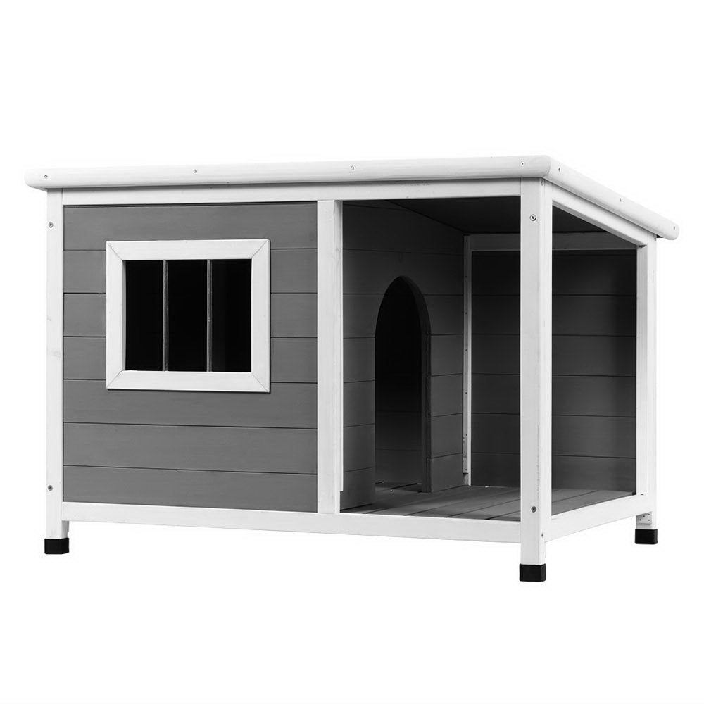 i.Pet Dog Kennel House Large Wooden Outdoor Pet Kennels Indoor Puppy