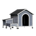 i.Pet Dog Kennel House Large Wooden Outdoor Pet Kennels Indoor Puppy