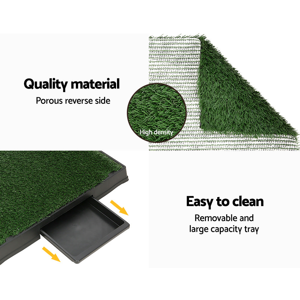 i.Pet Training Pad Dog Potty Toilet Large Loo Portable With Tray Grass Mat