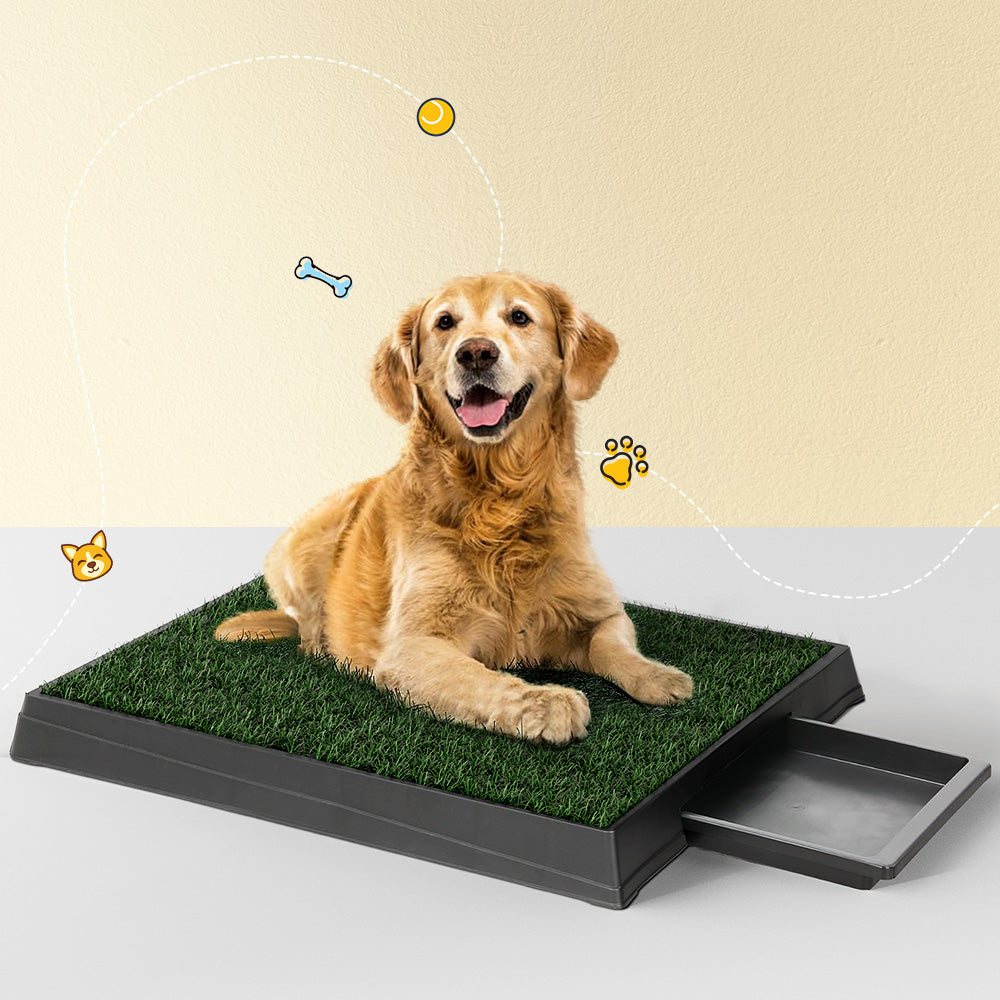 i.Pet Training Pad Dog Potty Toilet Large Loo Portable With Tray Grass Mat