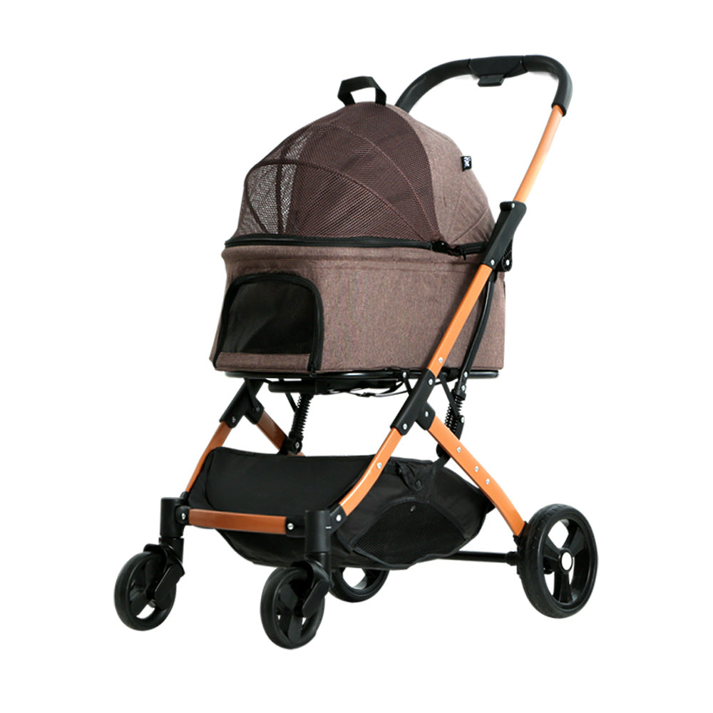 i.Pet Stroller Dog Pram Large Cat Carrier Travel Foldable 4 Wheels
