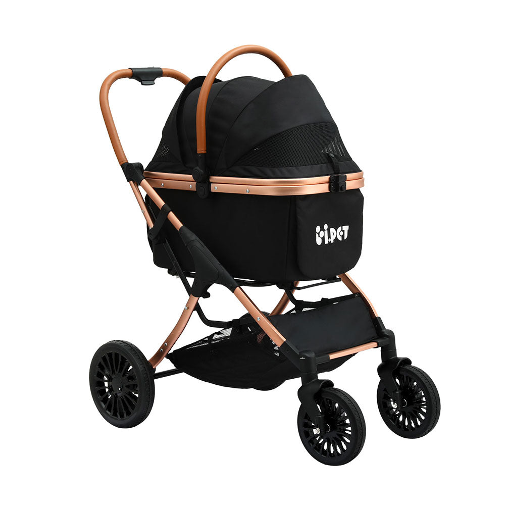 i.Pet Dog Stroller Pram Large Cat Carrier Travel Pushchair Foldable 4