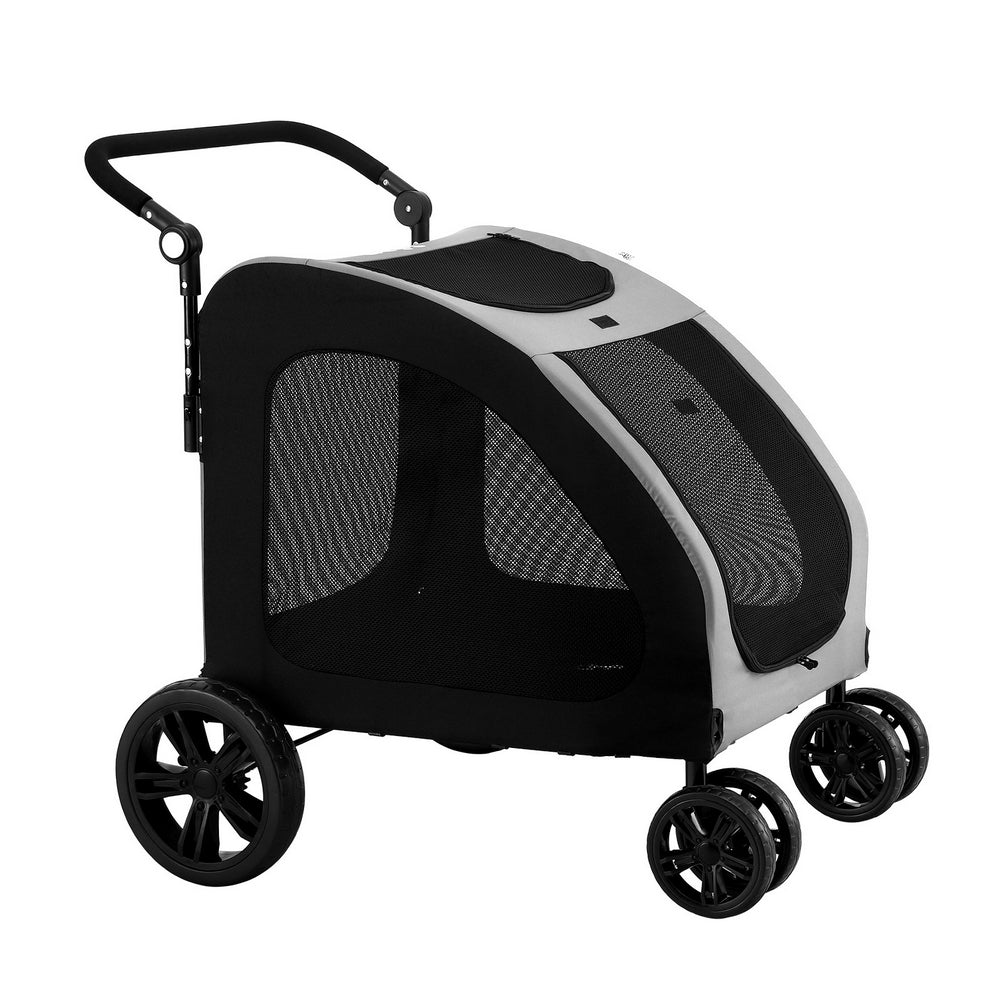 i.Pet Stroller Dog Pram Large Carrier Cat Travel Foldable Strollers 4