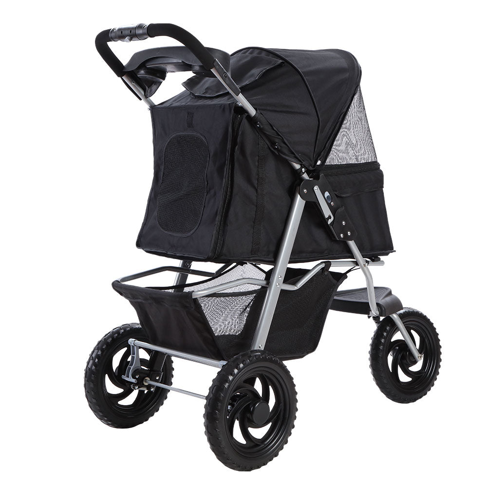 i.Pet Stroller Dog Pram Large Cat Carrier Travel 3 Wheels Foldable