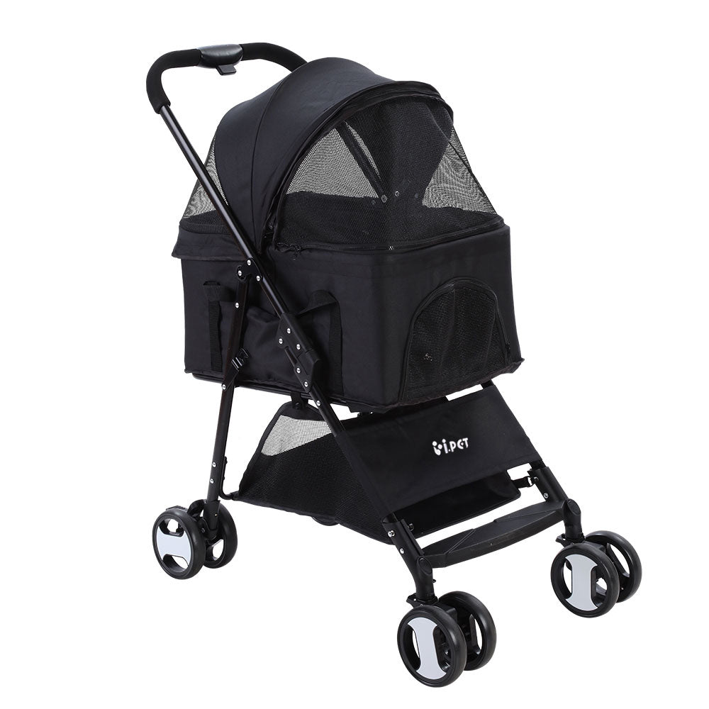 i.Pet Stroller Dog Pram Cat Carrier Travel Large Pushchair Foldable 4