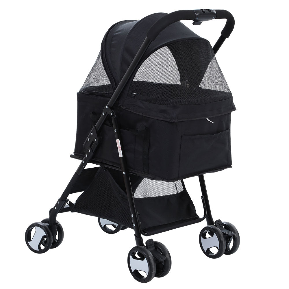 i.Pet Stroller Dog Pram Cat Carrier Travel Large Pushchair Foldable 4
