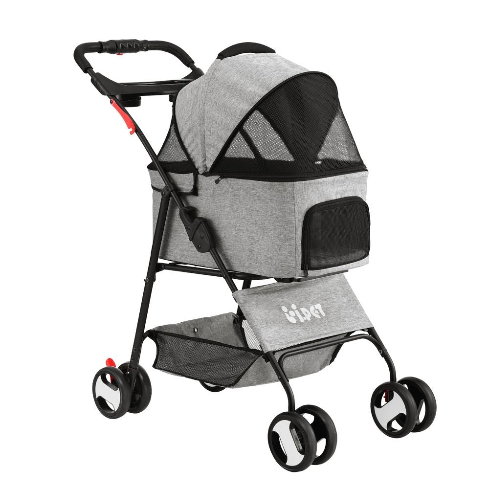 i.Pet Stroller Dog Pram Cat Carrier Travel Large Pushchair Foldable 4