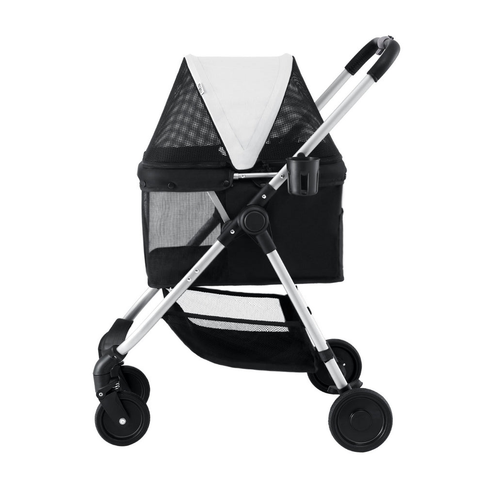 i.Pet Stroller Pram Dog Cat Carrier Cage Large Travel Pushchair