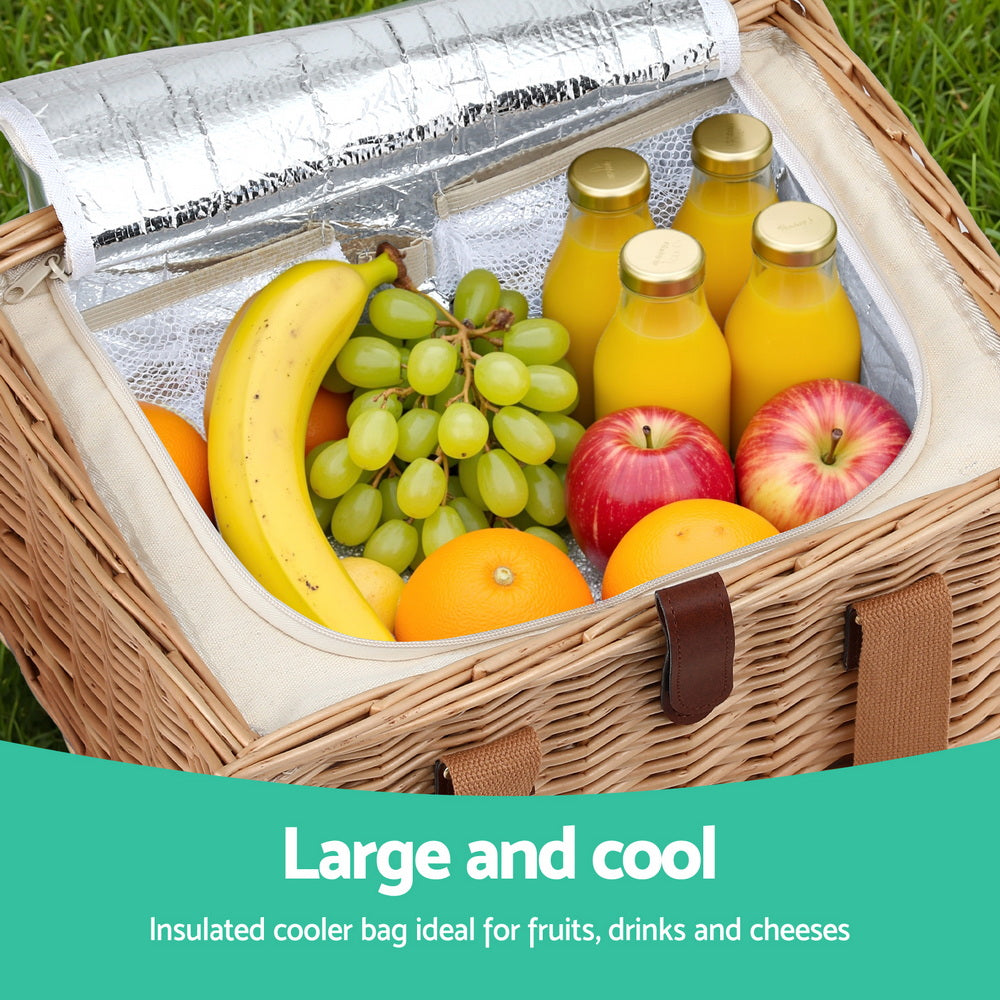 Alfresco 4 Person Picnic Basket Set