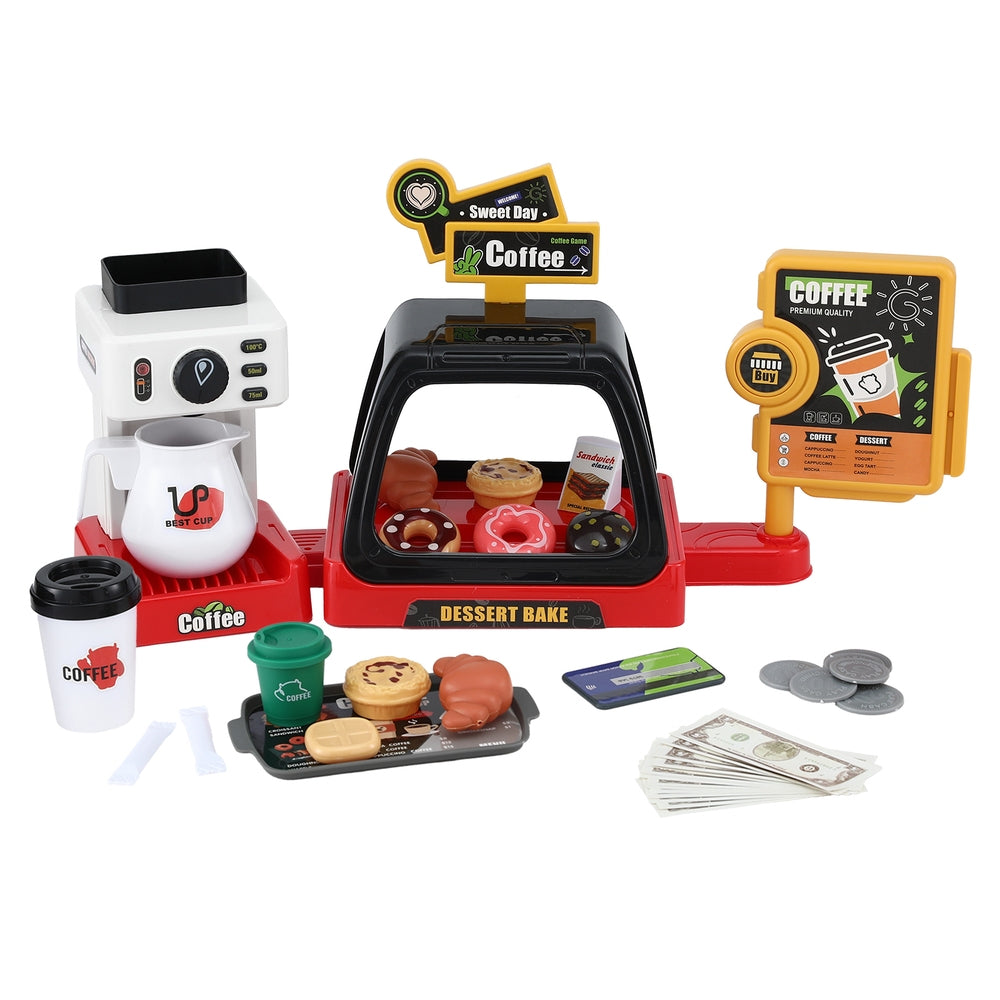 Keezi Kids Pretend Role Play Toy Coffee Shop