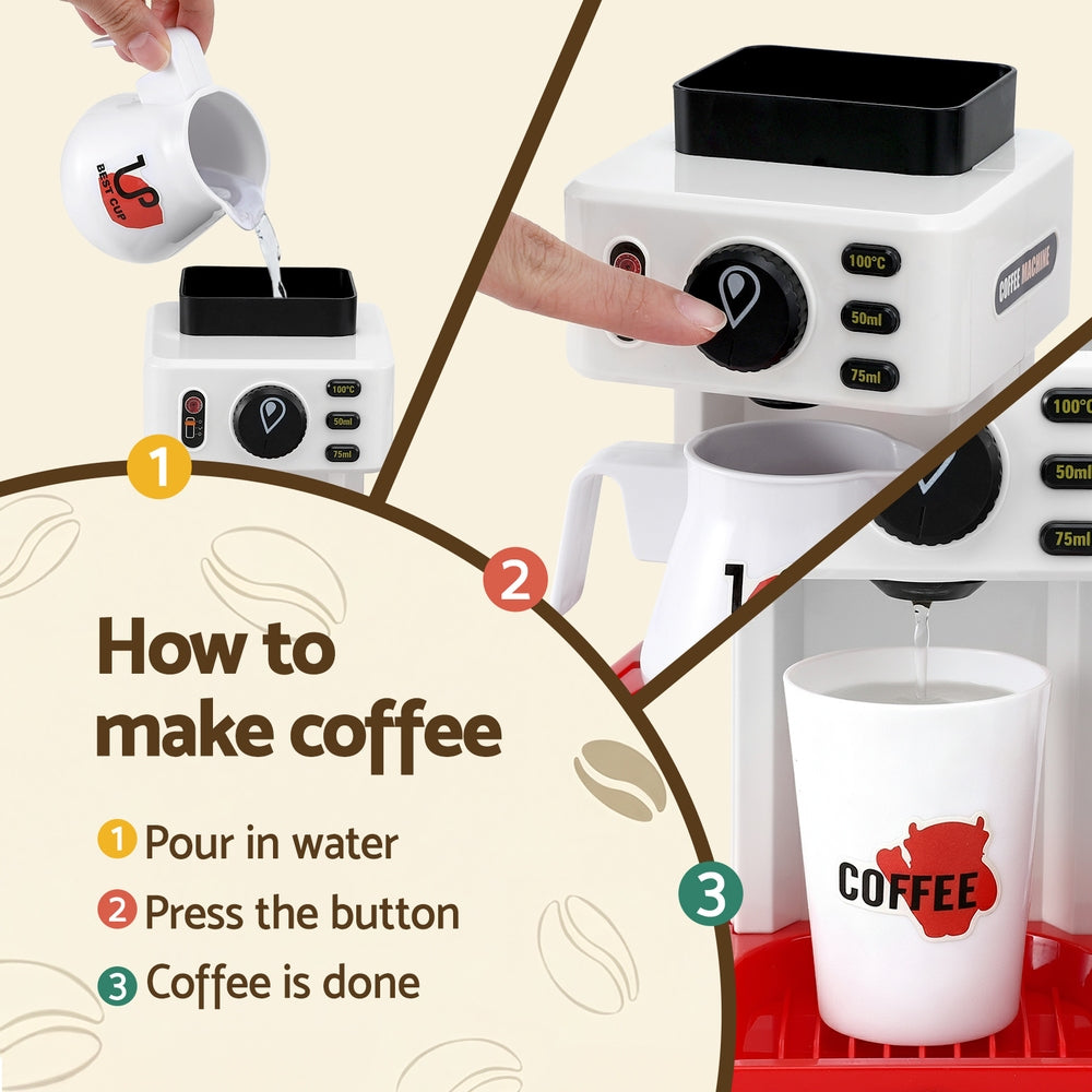 Keezi Kids Pretend Role Play Toy Coffee Shop