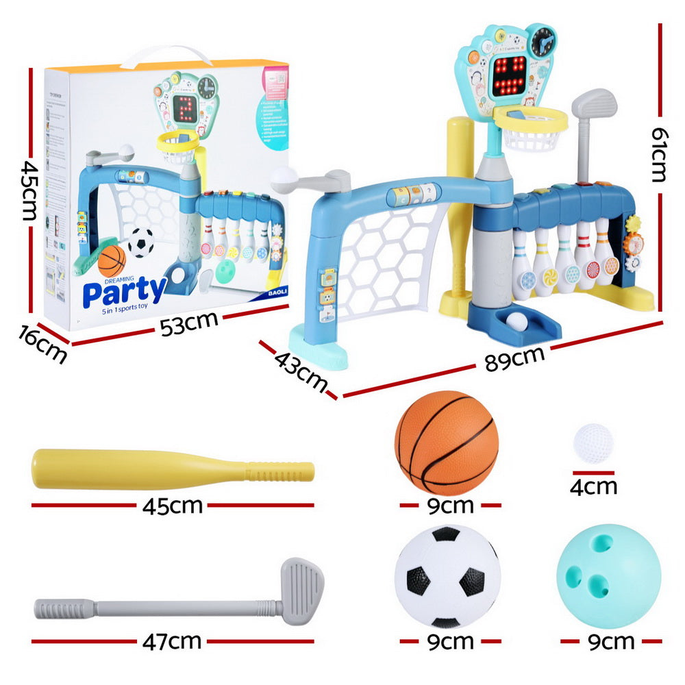 Keezi Kids Basketball Hoop Stand Bowling Baseball Golf Game Sports