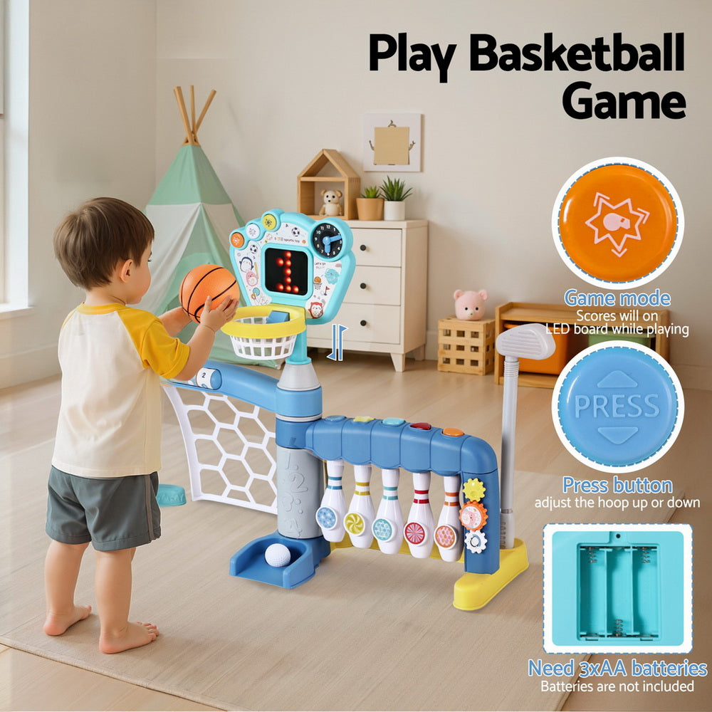 Keezi Kids Basketball Hoop Stand Bowling Baseball Golf Game Sports