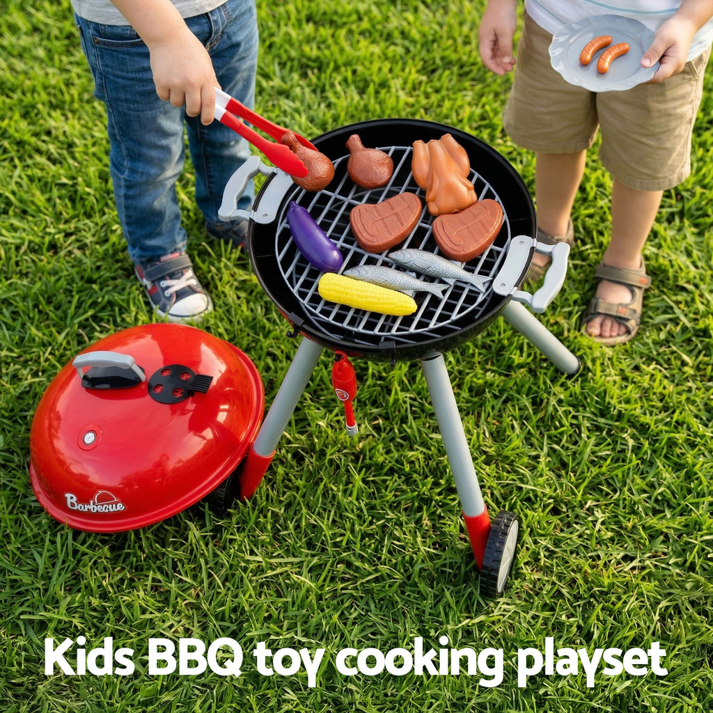 Keezi Kids Pretend Kitchen BBQ Playset Role Play Toy