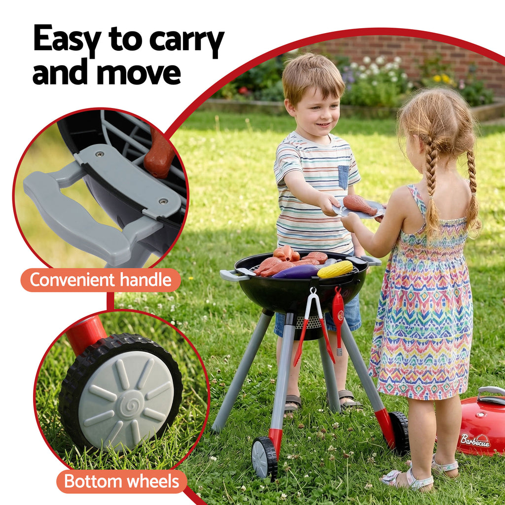 Keezi Kids Pretend Kitchen BBQ Playset Role Play Toy