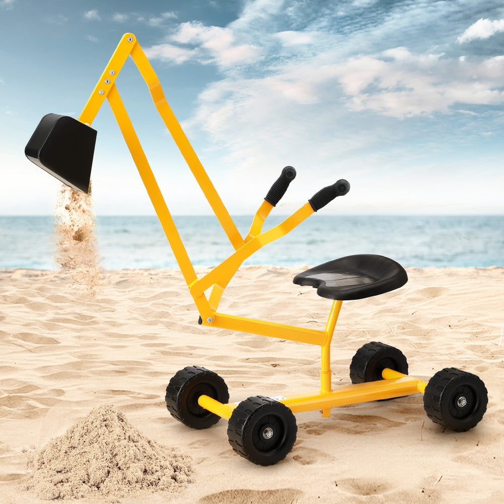 Keezi Kids Ride On Car Digger Bulldozer Sandpit Play Toys Rotate Seat