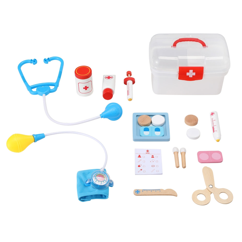 Keezi Kids Doctor Nurse Medical Case Pretend Play Set Stethoscope