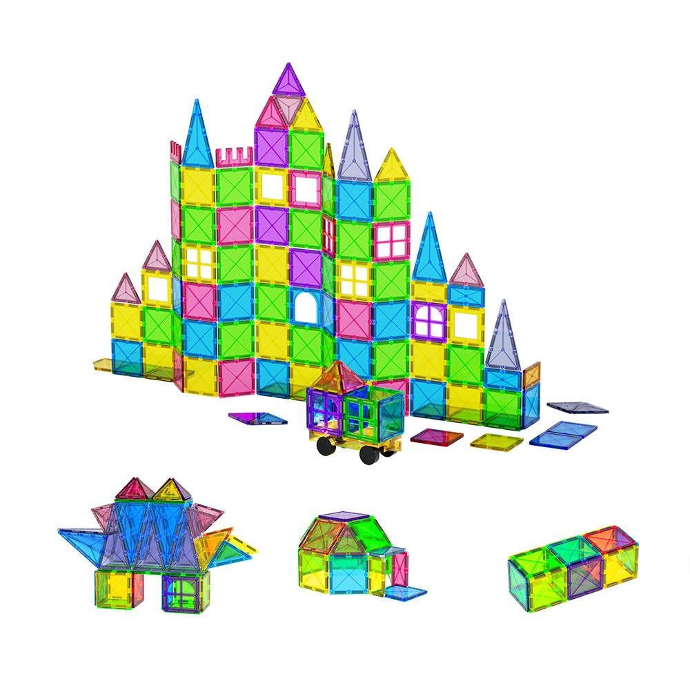 Keezi 100pcs Kids Magnetic Tiles Blocks Building Educational Toys