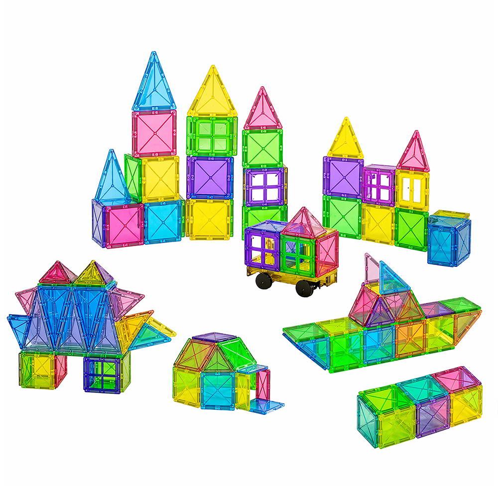 Keezi 120pcs Kids Magnetic Tiles Blocks Building Educational Toys