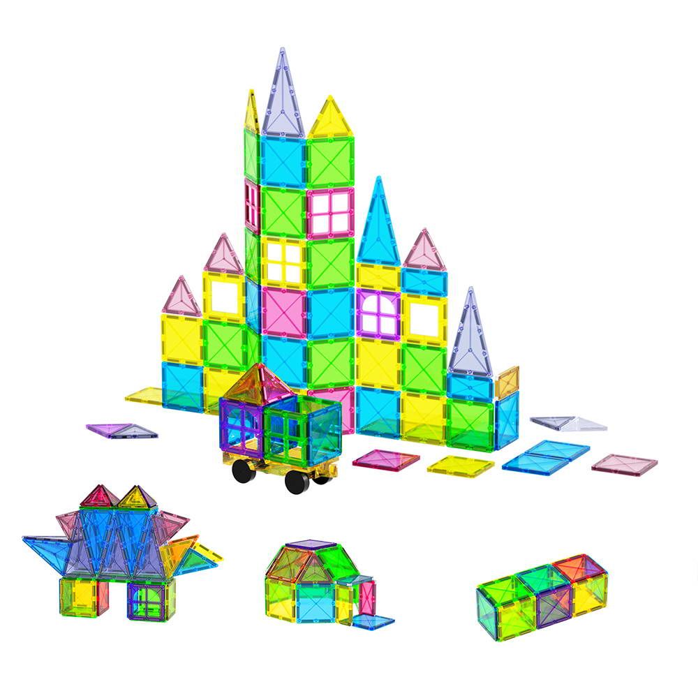 Keezi 60pcs Kids Magnetic Tiles Blocks Building Educational Toys