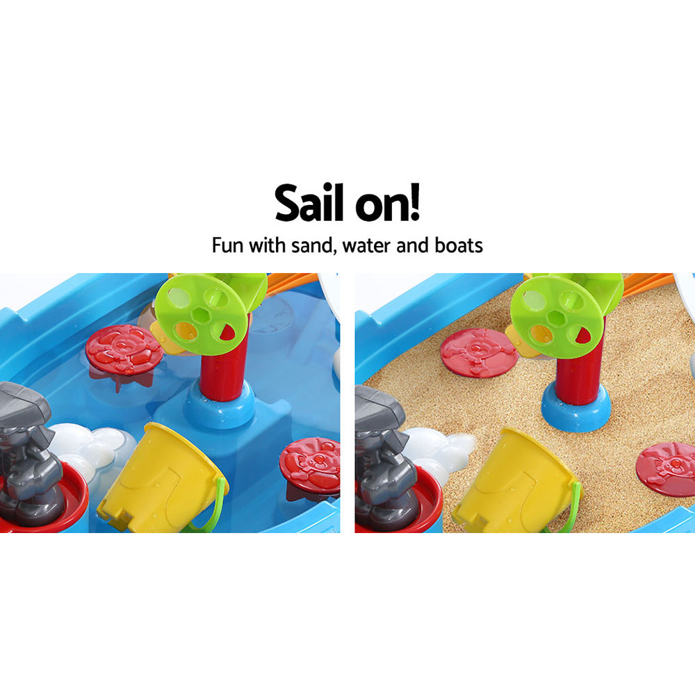 Keezi Kids Sandpit Pretend Play Set Outdoor Toys Water Table Activity